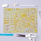 Papier Mousseline Feuilles dorés Gelli (Artisanat)