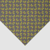 Papier Mousseline Feuilles et baies noires (Détail)