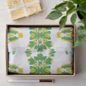 Papier Mousseline Feuilles et Nuages (Cadeau)