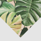 Papier Mousseline Feuilles florales/hawaïennes/tropicales (Détail)