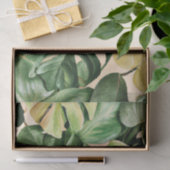 Papier Mousseline Feuilles florales/hawaïennes/tropicales (Cadeau)