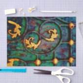 Papier Mousseline Feuilles métalliques (Artisanat)