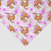 Papier Mousseline Feuilles mignonnes et papier d'emballage en carrel (Détail)