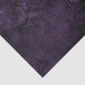 Papier Mousseline Feuilles pourpres et noirs (Détail)