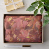 Papier Mousseline Feuilles Red Maple (Cadeau)