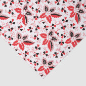 Papier Mousseline Feuilles saints et fleurs (Détail)