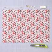 Papier Mousseline Feuilles saints et fleurs (Artisanat)