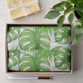 Papier Mousseline Feuilles tropicaux (Cadeau)
