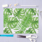Papier Mousseline Feuilles tropicaux (Artisanat)