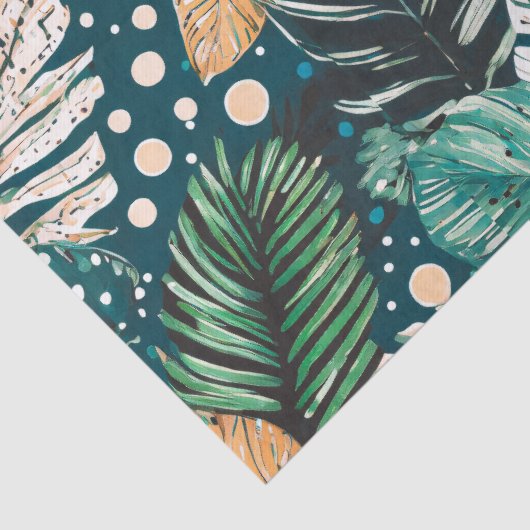 Papier Mousseline Feuilles tropicaux (Détail)