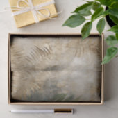 Papier Mousseline Feuilles tropicaux de l'or vert (Cadeau)