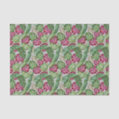 Papier Mousseline Feuilles tropicaux de Monstera et Palm (Recto)