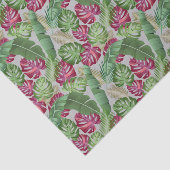 Papier Mousseline Feuilles tropicaux de Monstera et Palm (Détail)