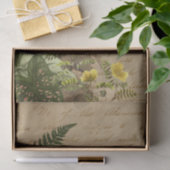 Papier Mousseline Feuilles tropicaux et Ephémère Toucan (Cadeau)