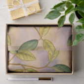 Papier Mousseline Feuilles verts et jaunes sur Arrière - plan couche (Cadeau)