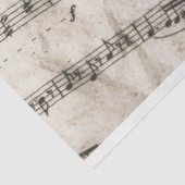 Papier Mousseline feuillet notes musique papier (Détail)