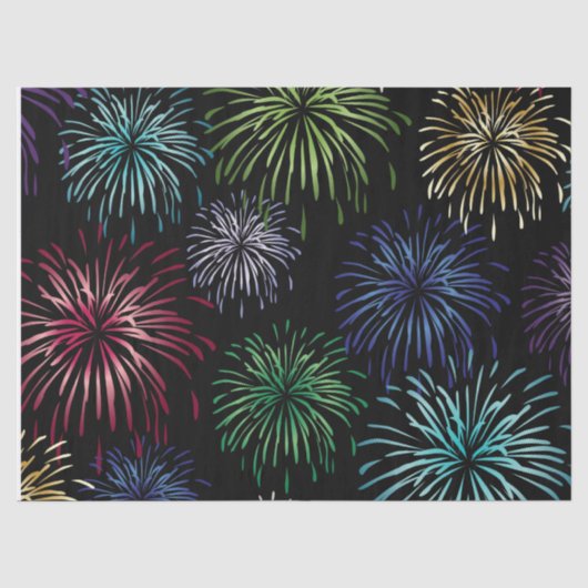 Papier Mousseline Feux d'artifice (Recto)