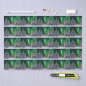 Papier Mousseline Feux nordiques en hiver (Artisanat)