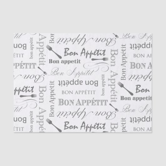 Papier Mousseline Fève gastronome Appetit du motif de l'amant (Recto)