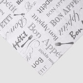 Papier Mousseline Fève gastronome Appetit du motif de l'amant (Détail)