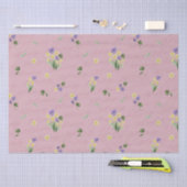 Papier Mousseline Février Mois de naissance Fleurs Primrose Violet (Artisanat)