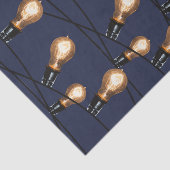 Papier Mousseline Ficelle moderne des ampoules d'Edison de lumières (Détail)