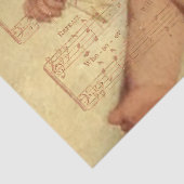 Papier Mousseline Fiche de musique de fête avec Cherub (Détail)