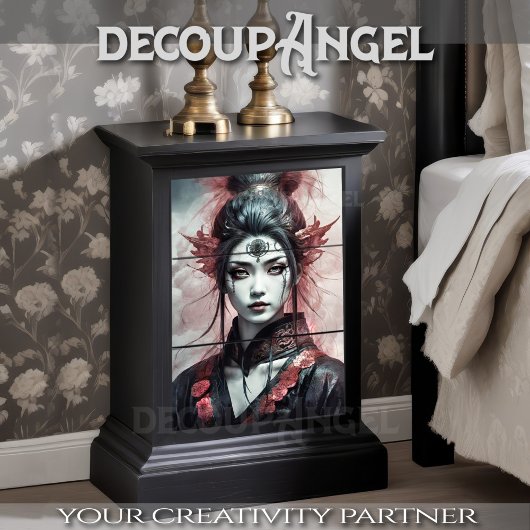 Papier Mousseline Fierce Eastern Warrior - Découpage -