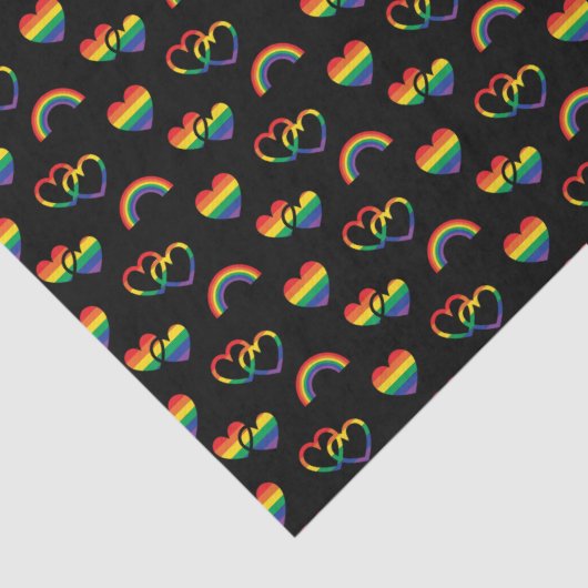 Papier Mousseline Fierté arc-en-ciel (Détail)