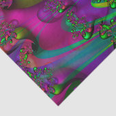 Papier Mousseline Fiesta Fractal coloré Vibrant (Détail)