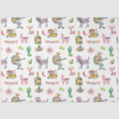 Papier Mousseline Fiesta Party Wrap | Taco Margarita Pattern (Recto)