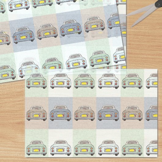 Papier Mousseline Figaro Saison Voiture Figaro Papier Tissu