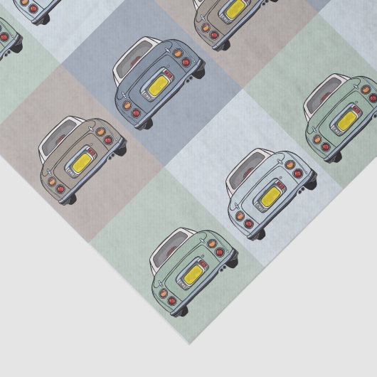 Papier Mousseline Figaro Saison Voiture Figaro Papier Tissu (Détail)