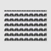 Papier Mousseline Figaro Voiture Silhouette Papier Tissu (Recto)