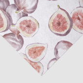 Papier Mousseline Figes d'aquarelle sur la page Découpage blanche  (Détail)