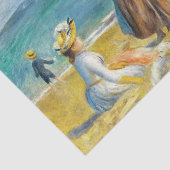 Papier Mousseline Figures sur la plage, Auguste Renoir Découpage Art (Détail)