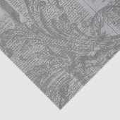 Papier Mousseline Filigree gris (Détail)