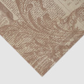 Papier Mousseline Filigue Brown rouille (Détail)