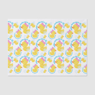 Papier Mousseline Fille aquarelle en caoutchouc Ducky Vous êtes la f