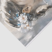 Papier Mousseline Fille au Papillon Découpe Daisy (Détail)