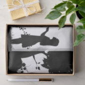 Papier Mousseline Fille avec papillons Découpage (Cadeau)