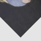 Papier Mousseline Fille avec une boucle d'oreille de perle par (Détail)