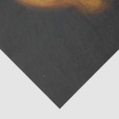 Papier Mousseline Fille avec une fleur rouge dans ses cheveux (Détail)