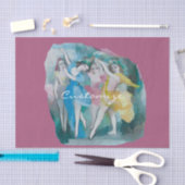 Papier Mousseline Fille Ballerina Dancers Thunder_Cove (Artisanat)