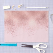 Papier Mousseline Fille Blush Rose Or Sprayed Confetti Ombre (Artisanat)