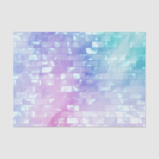 Papier Mousseline Fille brillant iridescente mère de perle brillant (Recto)