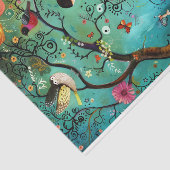 PAPIER MOUSSELINE FILLE DE JARDIN BOHO DECOUPAGE (Détail)