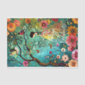 PAPIER MOUSSELINE FILLE DE JARDIN BOHO DECOUPAGE (Recto)