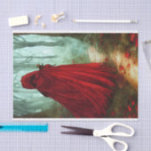 Papier Mousseline Fille de la forêt rouge (Artisanat)