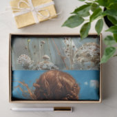 Papier Mousseline Fille de la Prairie en Dentelle Découpage de Campa (Cadeau)